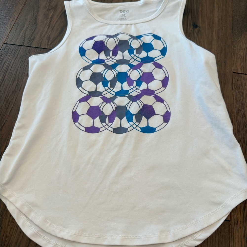 DSG Soccer Tank Top Girls M 10/12